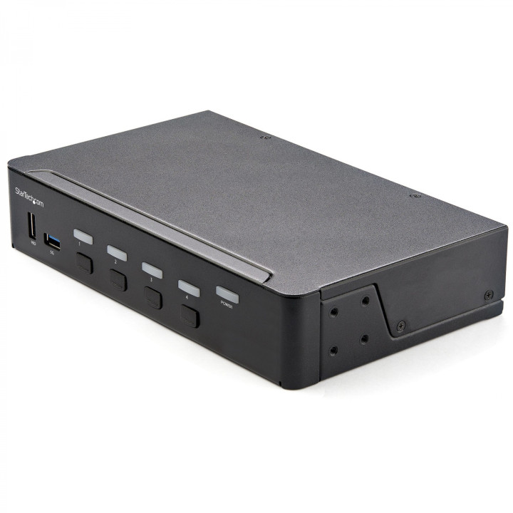 StarTech.com Switch Conmutador KVM de 4 Puertos HDMI 2.0 4K para 1 Monitor - VÍ­deo de 4K y 60Hz Ultra HD - HDR - Hub...