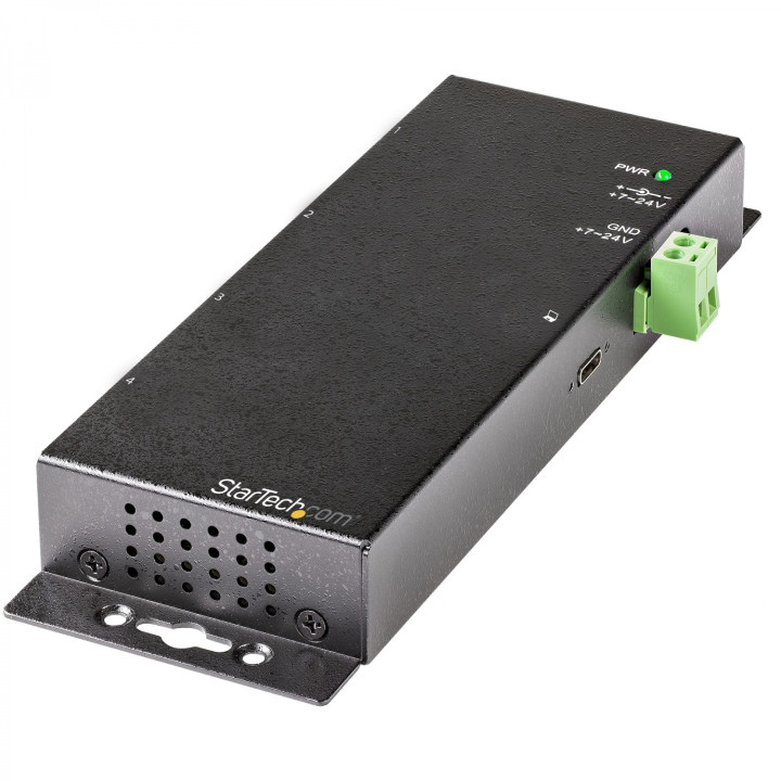 StarTech.com Hub USB C de 4 Puertos - 10Gbps - Ladrón Concentrador Industrial 2x USB Tipo C - 2x USB-A - con Protección