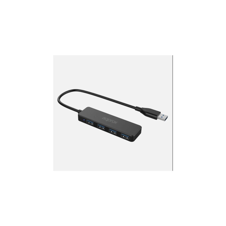 Approx APPC49 Adaptador USB Hub 4 Puertos USB 3.0