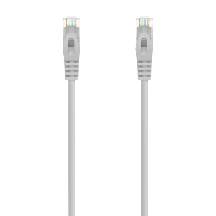 AISENS Cable de Red Latiguillo RJ45 LSZH Cat.6A 500 Mhz UTP AWG24, Gris, 1.5M