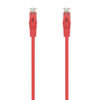 AISENS Cable de Red Latiguillo RJ45 LSZH Cat.6A 500 Mhz UTP AWG24, Rojo, 1.5M