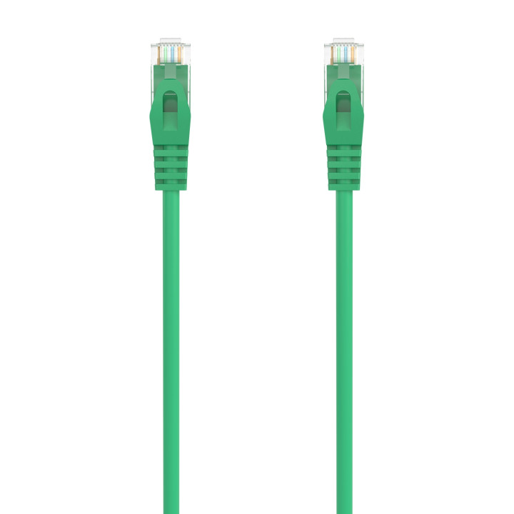 AISENS Cable de Red Latiguillo RJ45 LSZH Cat.6A 500 Mhz UTP AWG24, Verde, 1.5M