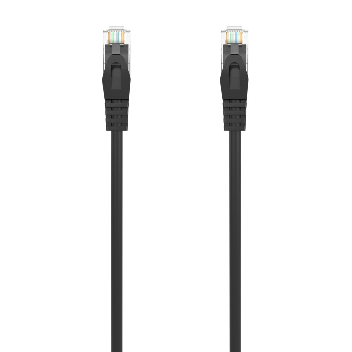AISENS Cable de Red Latiguillo RJ45 LSZH Cat.6A 500 Mhz UTP AWG24, Negro, 1.0M