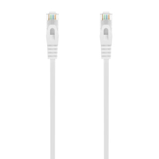 AISENS Cable de Red Latiguillo RJ45 LSZH Cat.6A 500 Mhz UTP AWG24, Blanco, 1.5M