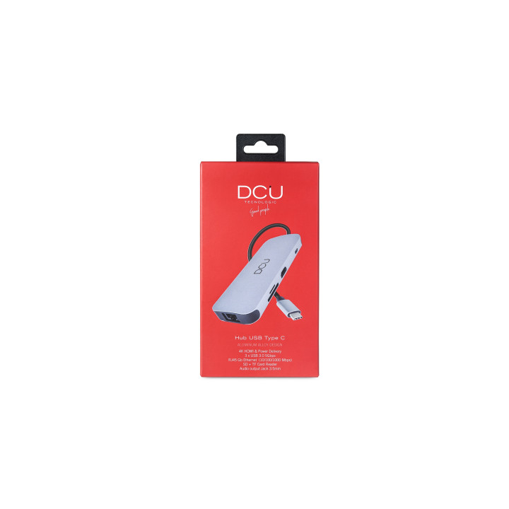 DCU Advance Tecnologic 391166 hub de interfaz USB Tipo C 1000 Mbit/s Gris