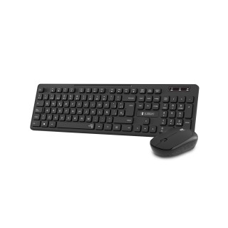 SUBBLIM Teclado Ergonómico y ratón Combo Business Slim Silencioso Inalámbrico 2.4G