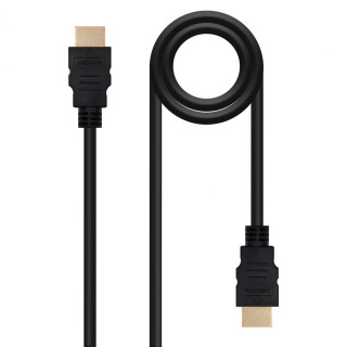 Nanocable Cable HDMI V1.4 Alta Velocidad / HEC), A/M-A/M, Negro, 1 m
