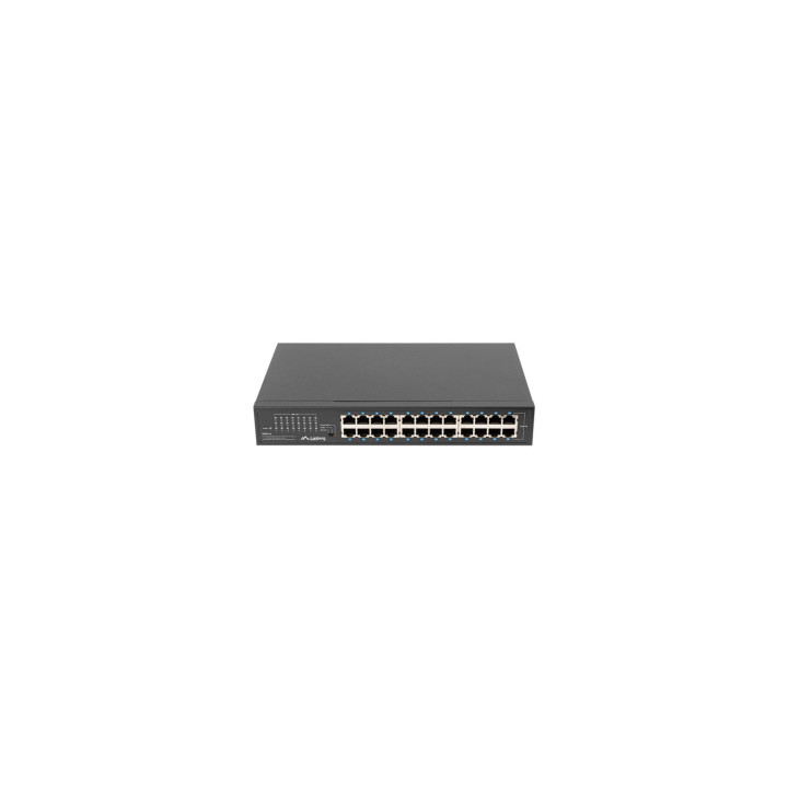 Lanberg RSGE-24 switch No administrado Gigabit Ethernet (10/100/1000) 1U Negro