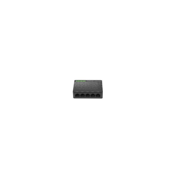 Lanberg DSP1-1005 switch No administrado Gigabit Ethernet (10/100/1000) Negro, Gris
