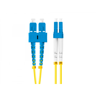 Lanberg FO-SULU-SD11-0010-YE cable de fibra optica 1 m SC/UPC LC/UPC G.657.A1 Amarillo
