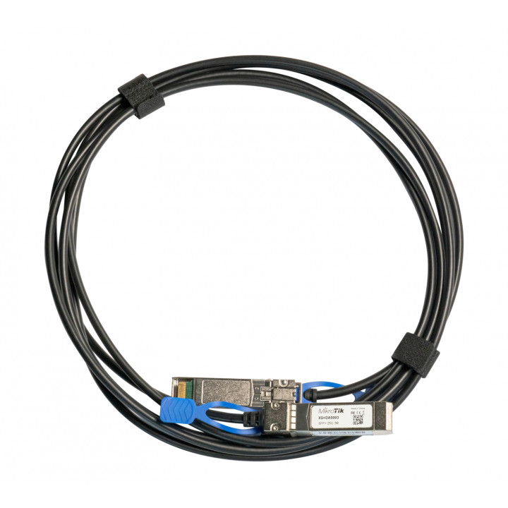 Mikrotik XS+DA0003 cable infiniBanc 3 m SFP/SFP+/SFP28 Negro