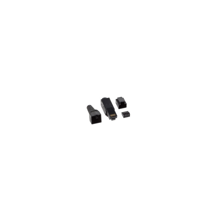 Lanberg PLU-6000TL conector RJ-45 Negro