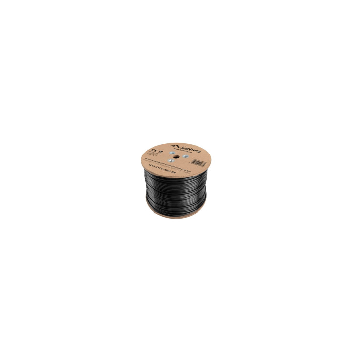 Lanberg LCU5-21CU-0305-BK cable de red Negro 305 m Cat5e U/UTP (UTP)