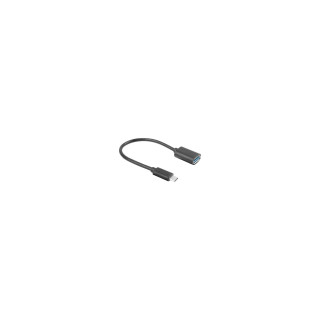 Lanberg AD-UC-UA-04 cable USB 0,15 m USB 3.2 Gen 1 (3.1 Gen 1) USB A USB C Negro