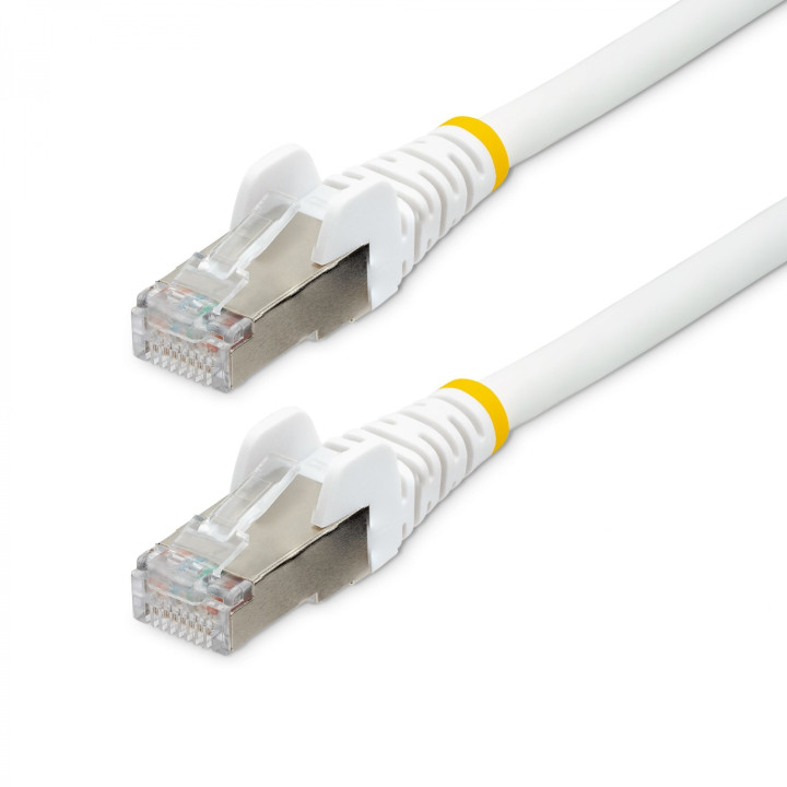 StarTech.com Cable de 7,5m de Red Ethernet CAT6a - Blanco - Low Smoke Zero Halogen (LSZH) - 10GbE - 500MHz - PoE++ de...