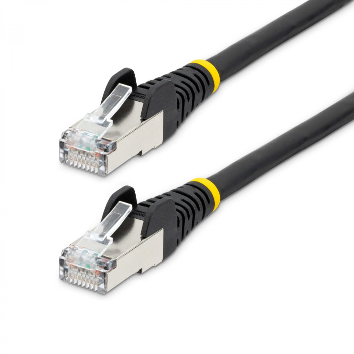 StarTech.com Cable de 0,5m de Red Ethernet CAT6a - Negro - Low Smoke Zero Halogen (LSZH) - 10GbE - 500MHz - PoE++ de...