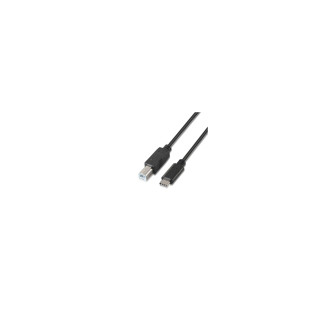 CABLE USB 2.0 AISENS USB TIPO-C MACHO A USB TIPO-B MACHO IMPRESORA 1M NEGRO A107-0053