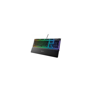 Teclado steelseries apex 3 retroiluminado español qwerty negro 64798
