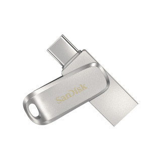 SanDisk Ultra Dual Drive Luxe Memoria flash USB Type-A Type-C 3.2 Gen 1 256GB Acero inoxidable SDDDC4-256G-G46