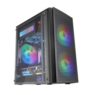 Torre Mars Gaming RGB Micro ATX Negro