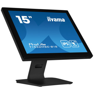 iiyama ProLite T1532MSC-B1S pantalla para PC 38,1 cm (15") 1024 x 768 Pixeles XGA LCD Pantalla táctil Negro