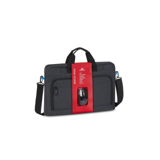 Rivacase Regent 8058 43,9 cm (17.3") Bandolera Negro, Cian