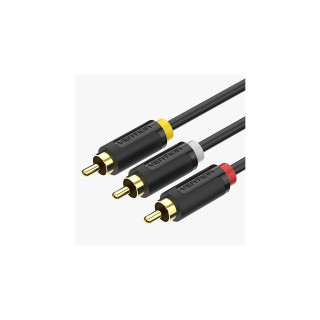Vention Cable Estéreo BCABH/ 3x RCA Macho - 3x RCA Macho/ 2m/ Negro