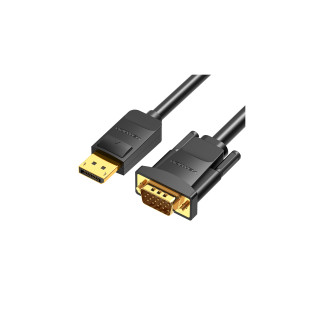 Vention Cable Conversor HBLBG/ Displayport Macho - VGA Macho/ 1.5m/ Negro