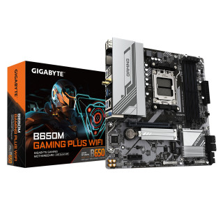 GIGABYTE B650M GAMING PLUS WIFI Placa base - Procesadores AMD Ryzen 9000, VRM de 5+2+2 fases, hasta 8000 MHz DDR5, 2xPCIe 4.0…