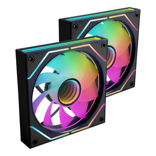 Mars Gaming MF3DPROX2R sistema de refrigeración para ordenador Carcasa del ordenador Ventilador 12 cm Negro