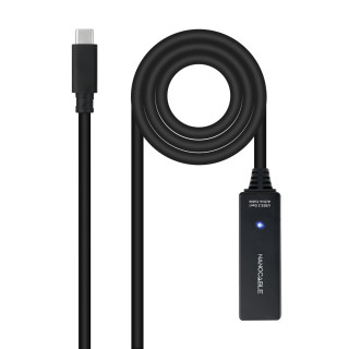 Nanocable 10.01.1311 cable USB USB 3.2 Gen 1 (3.1 Gen 1) 5 m USB C Negro