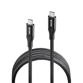 NGS KNOT 240W-2 cable USB 2 m USB C Negro