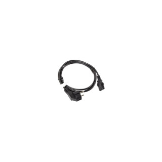 Lanberg CA-C13C-10CC-0018-BK Cable de alimentación Negro 1,8 m C13 acoplador CEE7/7