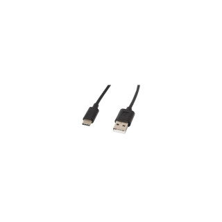 CABLE LANBERG USB 2.0 MACHO A USB TIPO-C MACHO 1M NEGRO CA-USBO-10CC-0010-BK