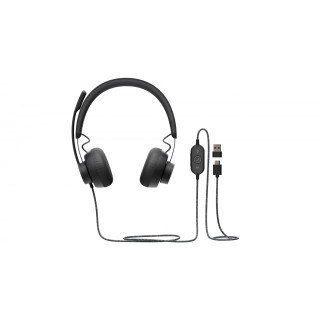 Auriculares logitech uc zone wired usb diadema negro 981-000875