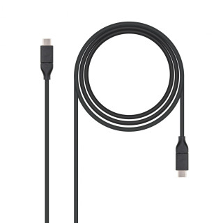 Nanocable cable USB USB 3.2 Gen 2 3.1 Gen 2 USB C 1 m Negro