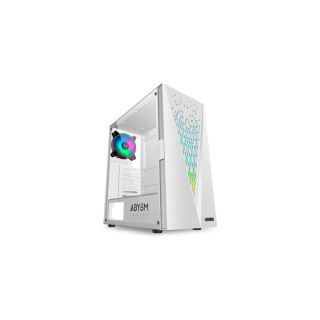Abysm Gaming Danube Kolpa ARGB Caja PC ATX Cristal Templado USB 3.0 Blanco