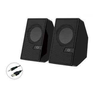 Conceptronic BJORN02B altavoz De 2 vÍ­as Negro Inalámbrico y alámbrico 6 W