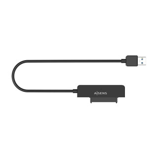 AISENS Adaptador SATA a USB-A USB3.0/USB3.1 Gen1 para Discos Duros 2.5, Negro