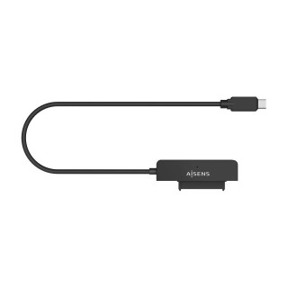 AISENS Adaptador SATA a USB-C USB3.0/USB3.1 Gen1 para Discos Duros 2.5, Negro