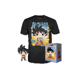 Pop & tee dragon ball z goku kamehameha funko + camiseta talla l ut - 56667l