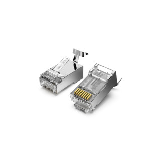 Vention IDER0-10 conector RJ-45 Plata, Transparente