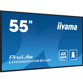 iiyama PROLITE Pizarra de caballete digital 139,7 cm (55") LED Wifi 500 cd / m² 4K Ultra HD Negro Procesador…