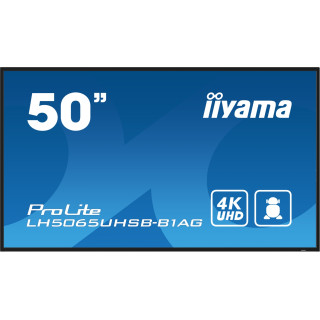 iiyama LH5065UHSB-B1AG pantalla de señalización Pantalla plana para señalización digital 125,7 cm (49.5") LCD Wifi 800…