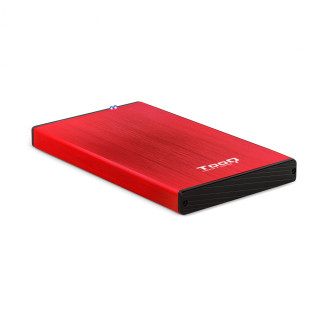 CAJA EXTERNA TOOQ 2.5 SATA 9.5MM USB 3.0 NEGRO ROJO TQE-2527R