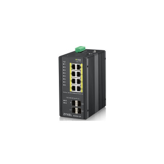 Zyxel RGS200-12P Gestionado L2 Gigabit Ethernet (10/100/1000) EnergÍ­a sobre Ethernet (PoE) Negro