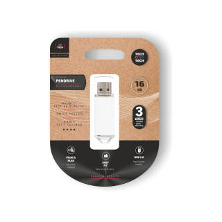 TECH ONE TECH TEC3005-16 unidad flash USB 16 GB USB tipo A 2.0 Blanco