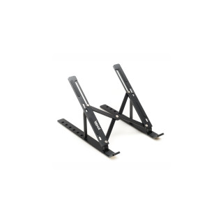 iggual Soporte portátil plegable aluminio negro 17