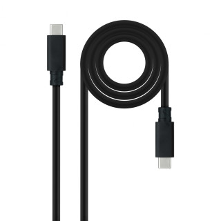 Nanocable Cable USB 3.1 Gen2 10Gbps 5A, 4K/60Hz, USB-C/M-USB-C/M, Negro, 1.5 m
