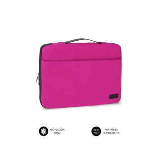 Subblim Funda ordenador elegant laptop sleeve 14P poliester Rosa